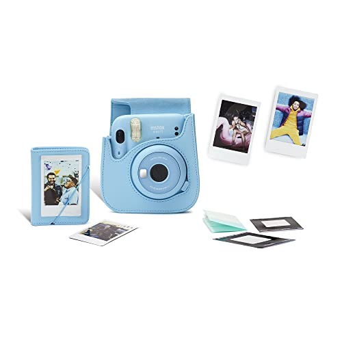 instax Mini 11 Sky Blue Camera Bundle